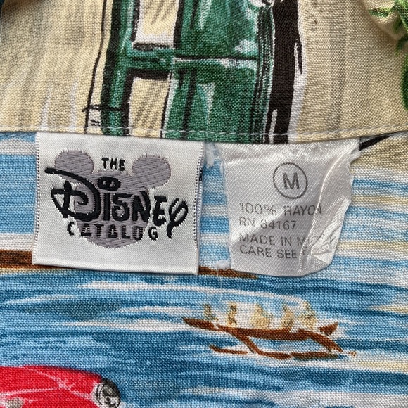 Disney vintage Hawaiian button down shirt - Picture 3 of 4